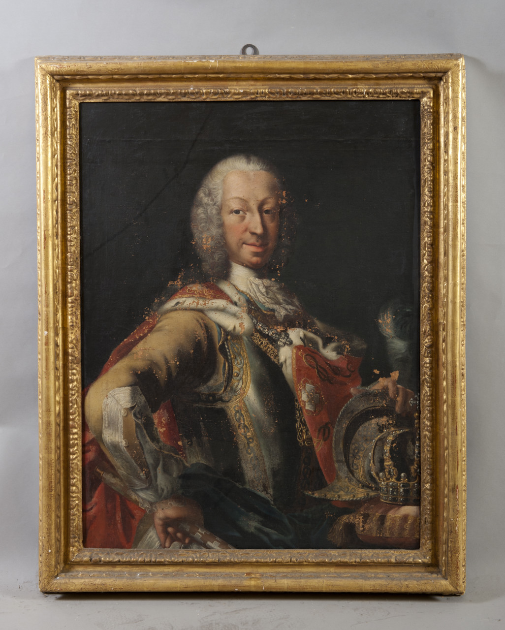 Ritratto di Carlo Emanuele III re di Sardegna (dipinto, opera isolata) - ambito piemontese (sec. XVIII)
