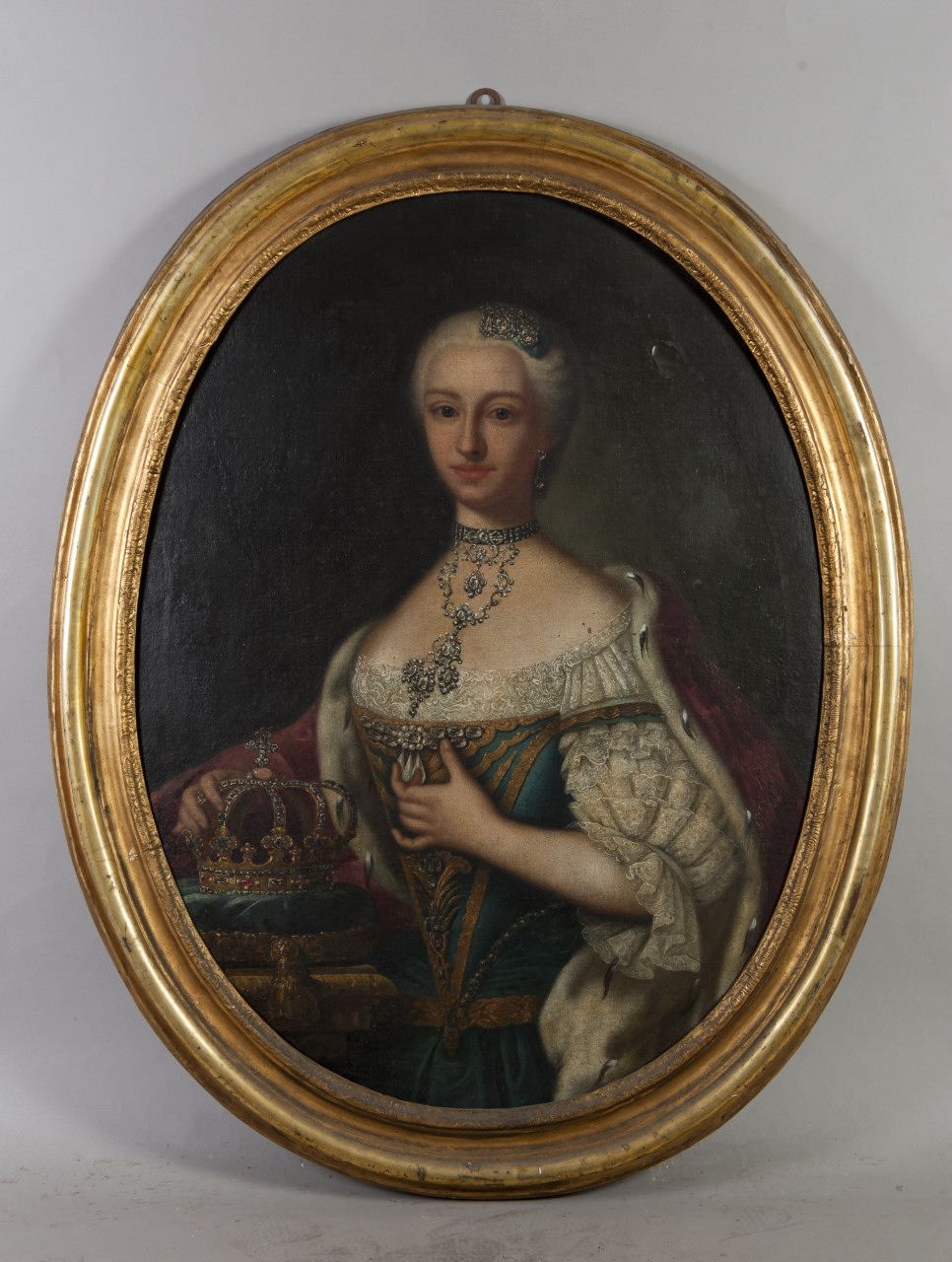 Ritratto di Maria Antonia Ferdinanda di Borbone regina di Sardegna (dipinto, opera isolata) - ambito piemontese (sec. XVIII)