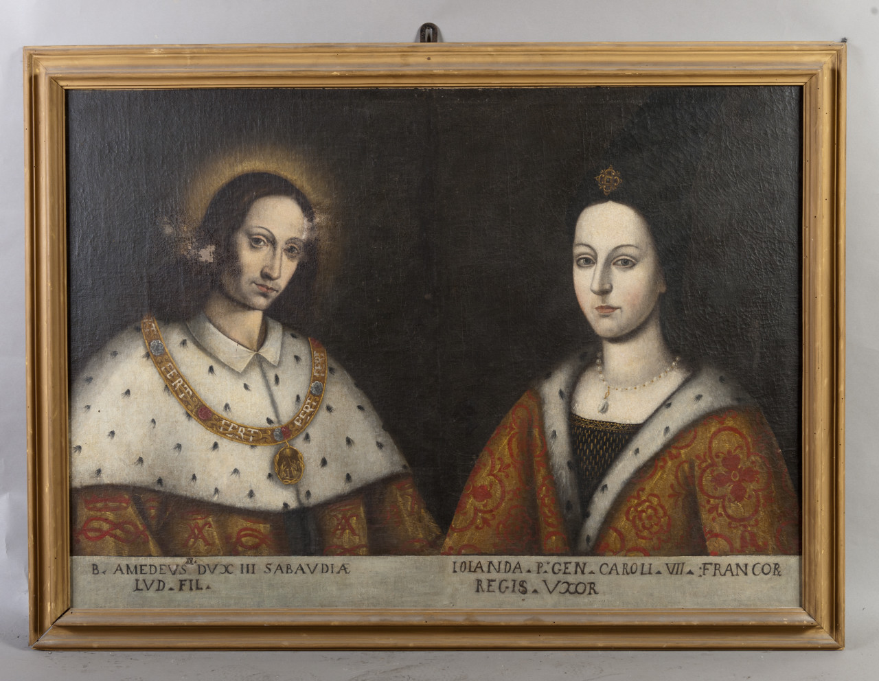 Ritratto di Amedeo IX e Jolanda di Francia (dipinto, opera isolata) - ambito piemontese (primo quarto sec. XVII)