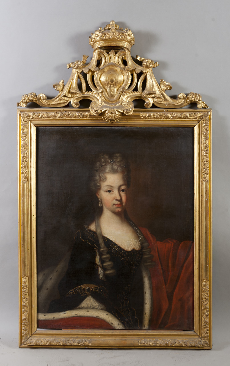 Ritratto di principessa di Casa Borbone (dipinto, opera isolata) - ambito piemontese (primo quarto sec. XVIII)