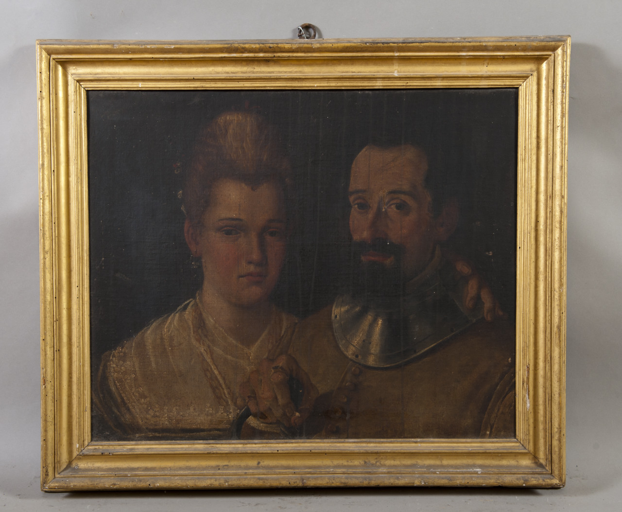 Ritratto di coppia (dipinto, opera isolata) - ambito fiammingo (primo quarto sec. XVII)