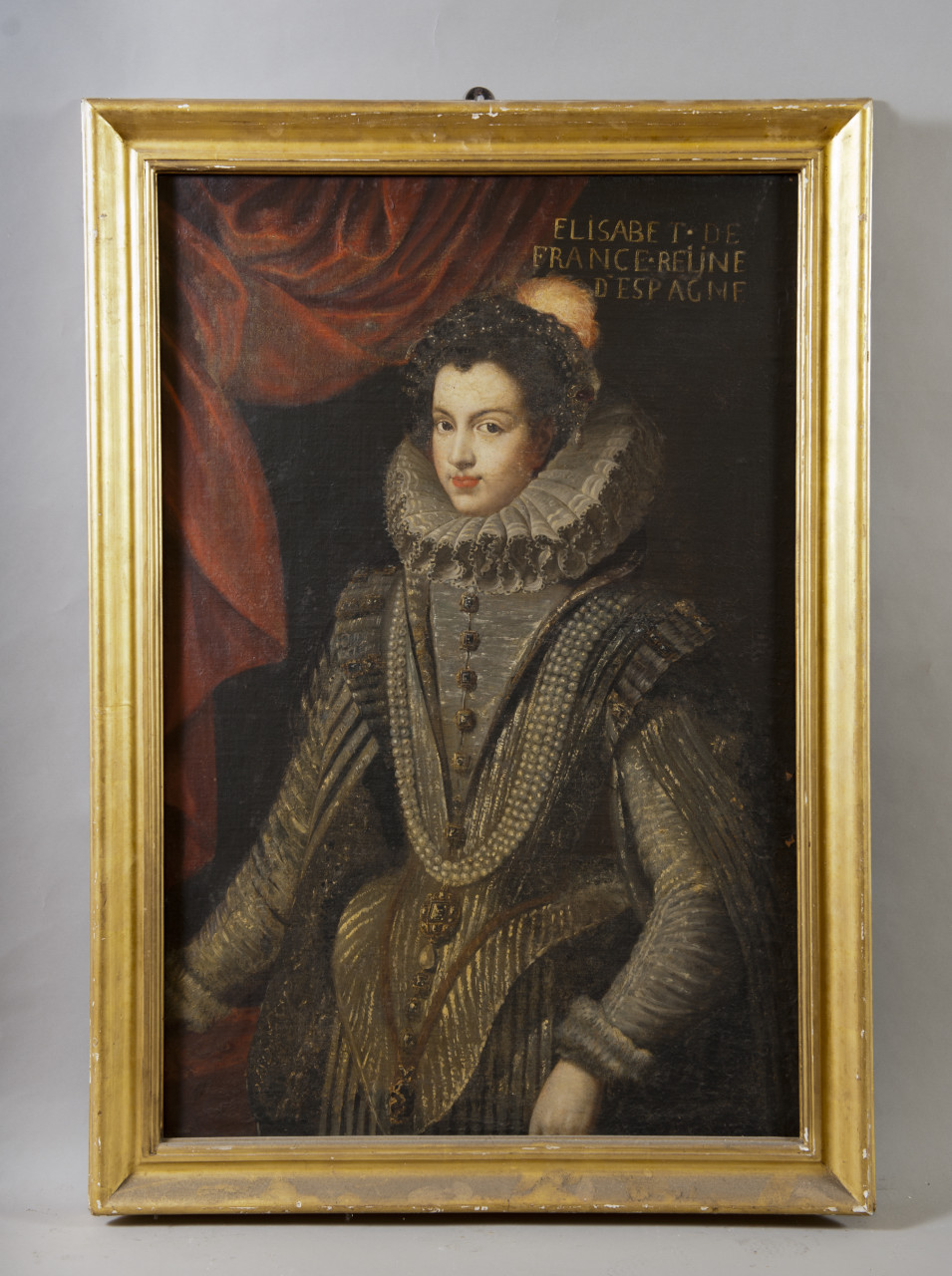 Ritratto di Elisabetta di Francia (dipinto, opera isolata) - ambito piemontese (primo quarto sec. XVII)