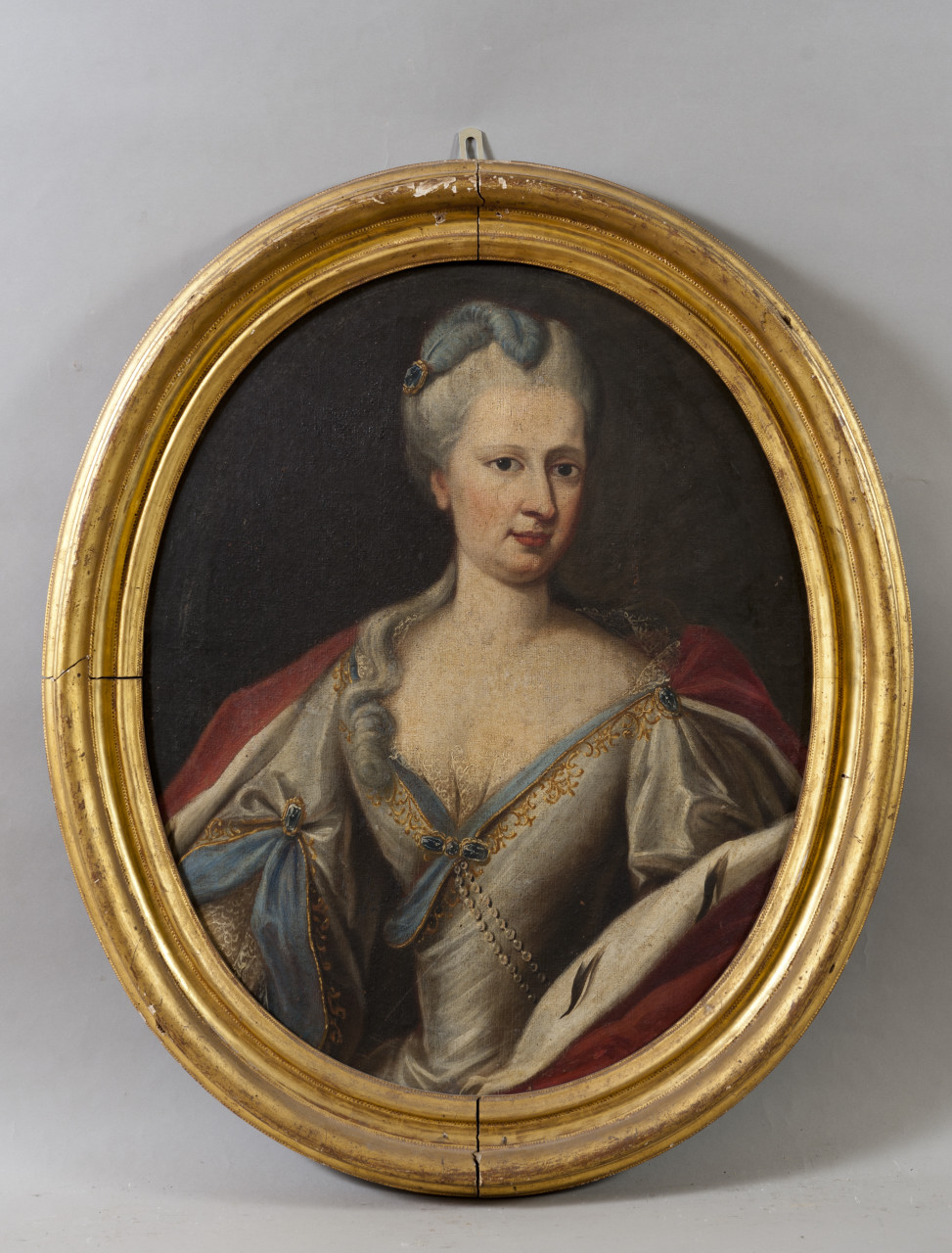 Ritratto di Polissena Cristina d'Assia Rheinfels, Ritratto di Polissena Cristina d'Assia Rheinfels (dipinto, opera isolata) - ambito piemontese (prima metà sec. XVIII)