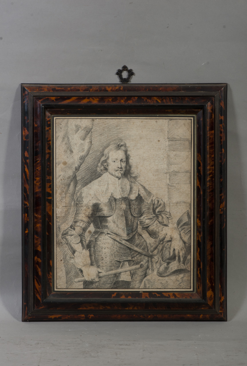 Ritratto di Tommaso Francesco di Savoia principe di Carignano (disegno, opera isolata) - ambito piemontese (XIX)