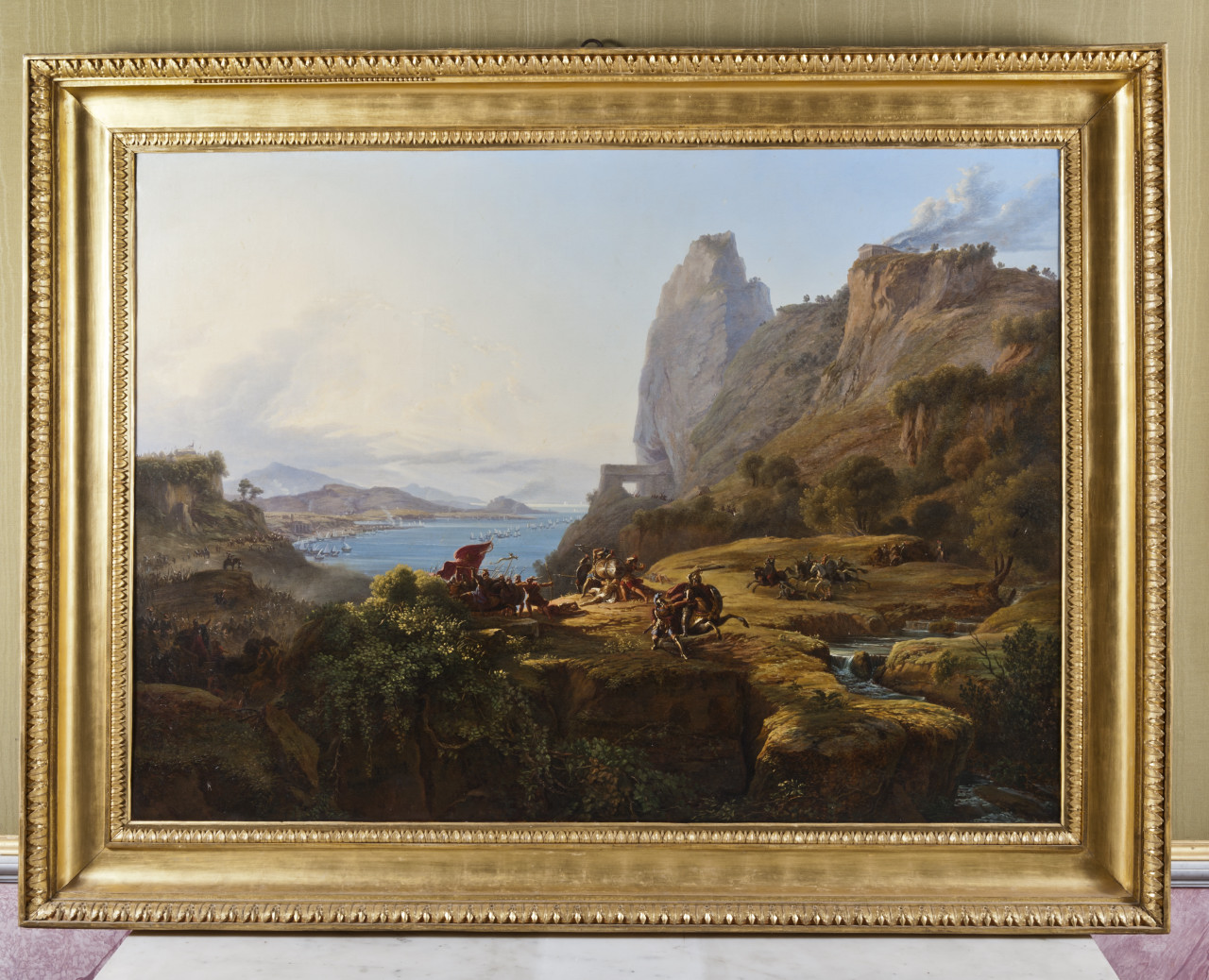 Il passo delle Termopili (dipinto, opera isolata) di Azeglio Massimo d' (attribuito) - ambito piemontese (primo quarto sec. XIX)