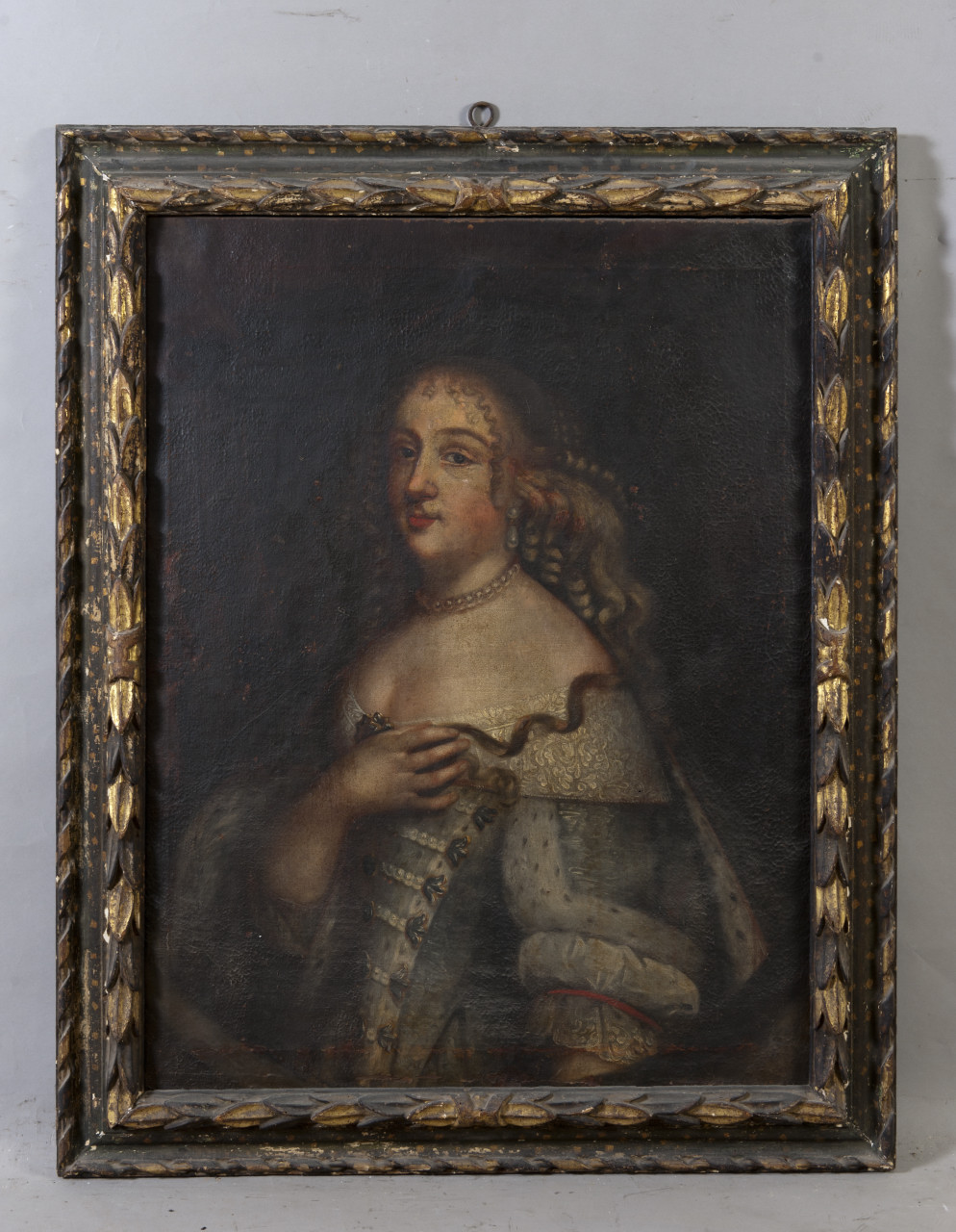 Ritratto di Maria Giovanna Battista di Savoia Nemours (dipinto, opera isolata) - ambito piemontese (terzo quarto sec. XVII)