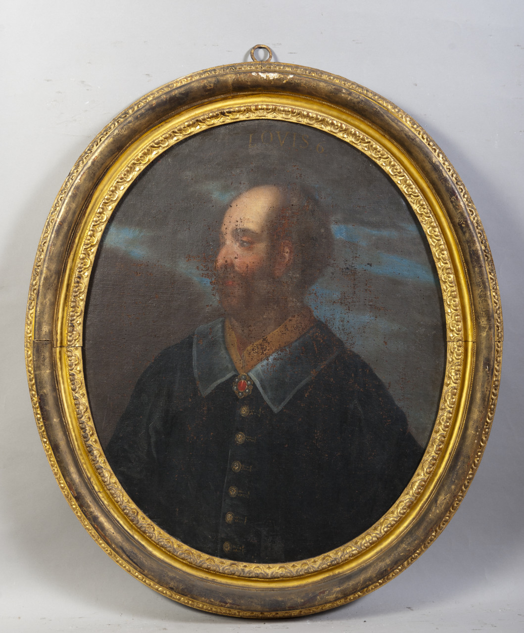 Ritratto di Luigi VI di Francia (dipinto, opera isolata) - ambito piemontese (seconda metà sec. XVIII)
