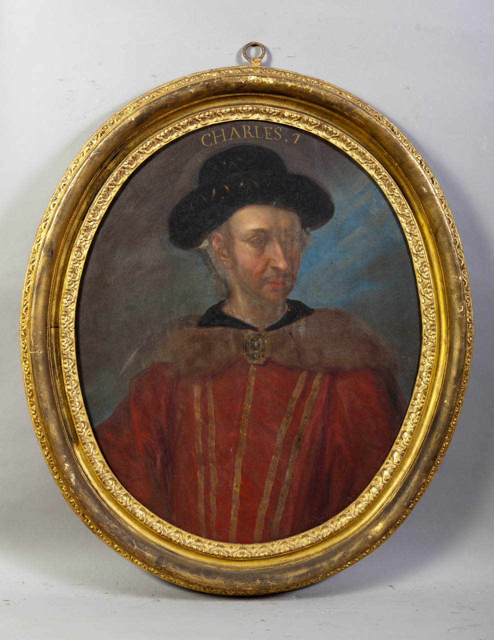 Ritratto di Carlo VII di Francia (dipinto, opera isolata) - ambito piemontese (seconda metà sec. XVIII)