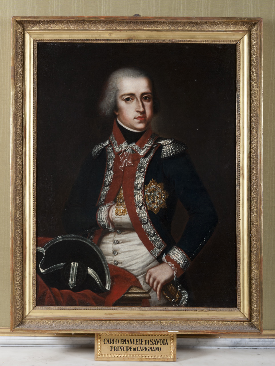 Ritratto di Carlo Emanuele di Savoia-Carignano (dipinto, opera isolata) - ambito piemontese (ultimo quarto sec. XVIII)