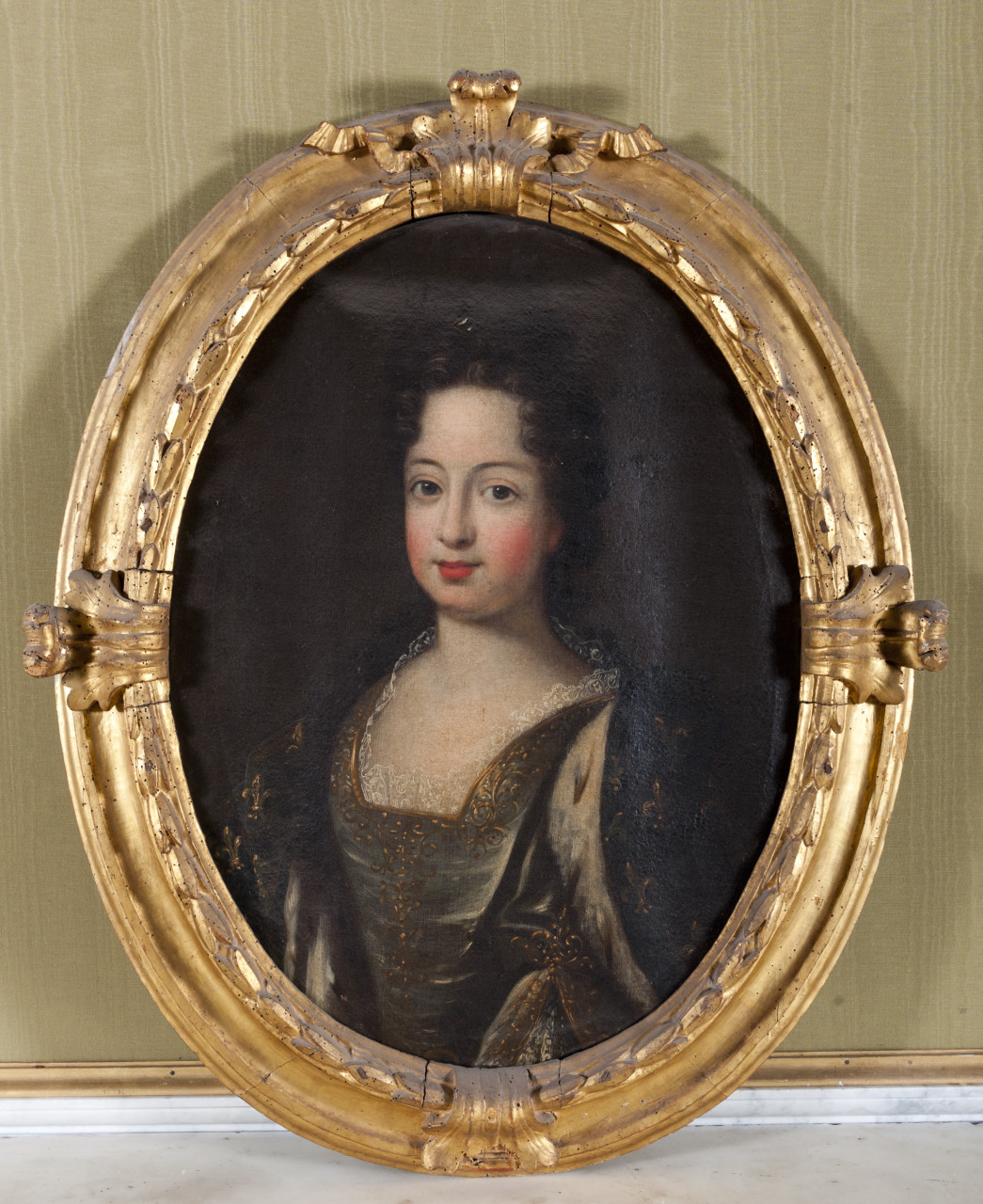 Ritratto di Maria Adelaide di Savoia (dipinto, opera isolata) - ambito francese (seconda metà secc. XVII/ XVIII)