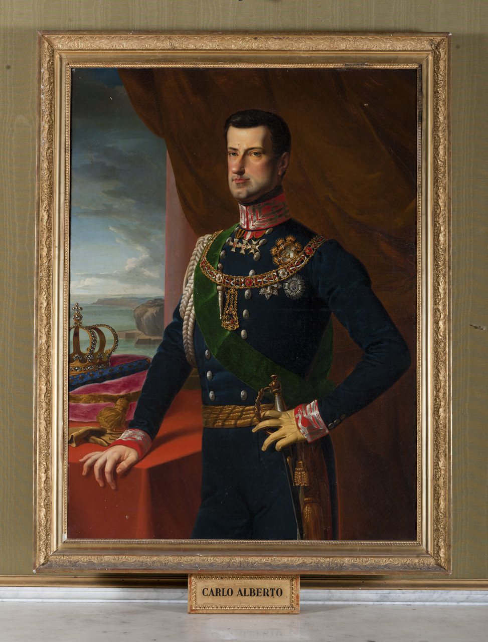 Ritratto di Carlo Alberto di Savoia-Carignano (dipinto, opera isolata) di Pietro Ayres - ambito piemontese (secondo quarto sec. XIX)