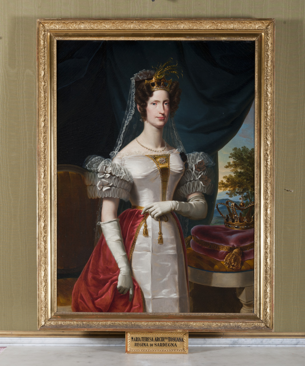 Ritratto di Maria Teresa Asburgo-Lorena Toscana (dipinto, opera isolata) di Pietro Ayres - ambito piemontese (secondo quarto sec. XIX)