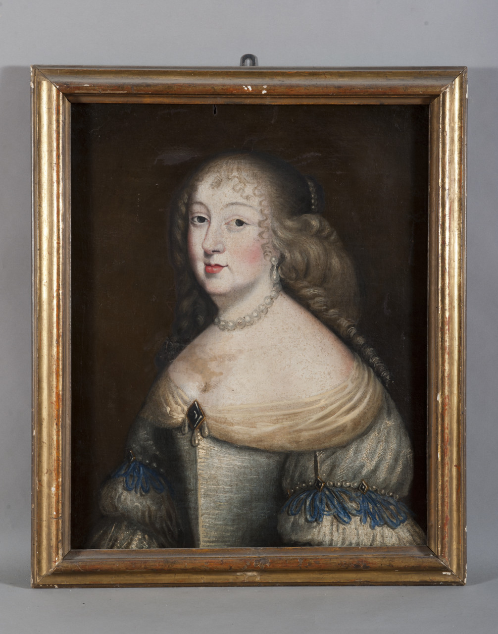 Ritratto di Giovanna Battista di Savoia Nemours (dipinto, opera isolata) - ambito piemontese (terzo quarto sec. XVII)