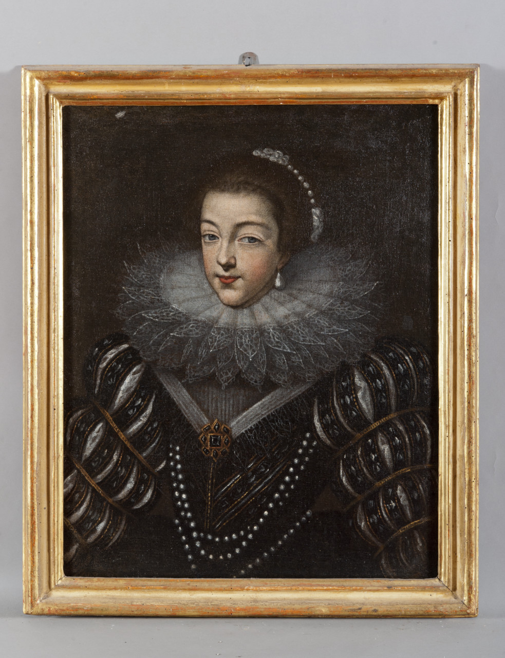 Ritratto di Cristina di Borbone (dipinto, opera isolata) - ambito piemontese (prima metà sec. XVII)