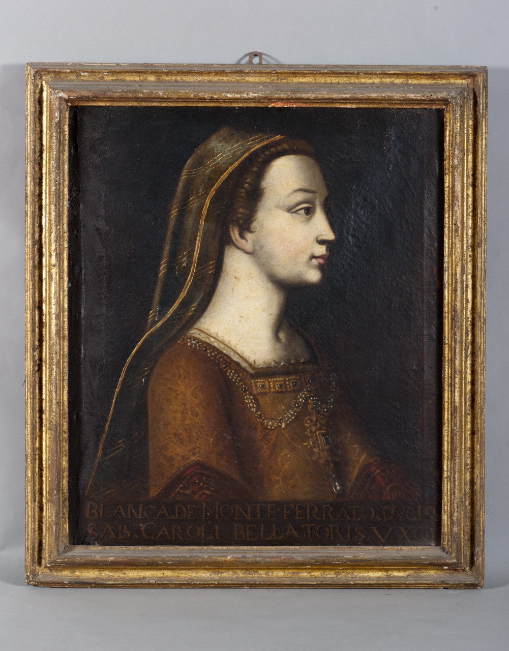 Ritratto di Bianca Paletnologo Monferrato (dipinto, opera isolata) - ambito piemontese (prima metà sec. XVIII)