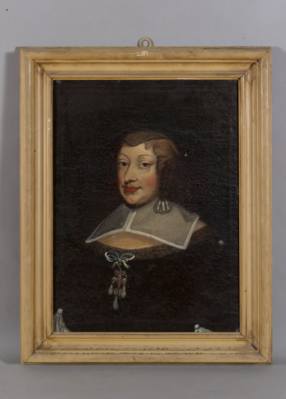 Ritratto di Cristina di Borbone (dipinto, opera isolata) - ambito piemontese (terzo quarto sec. XVII)