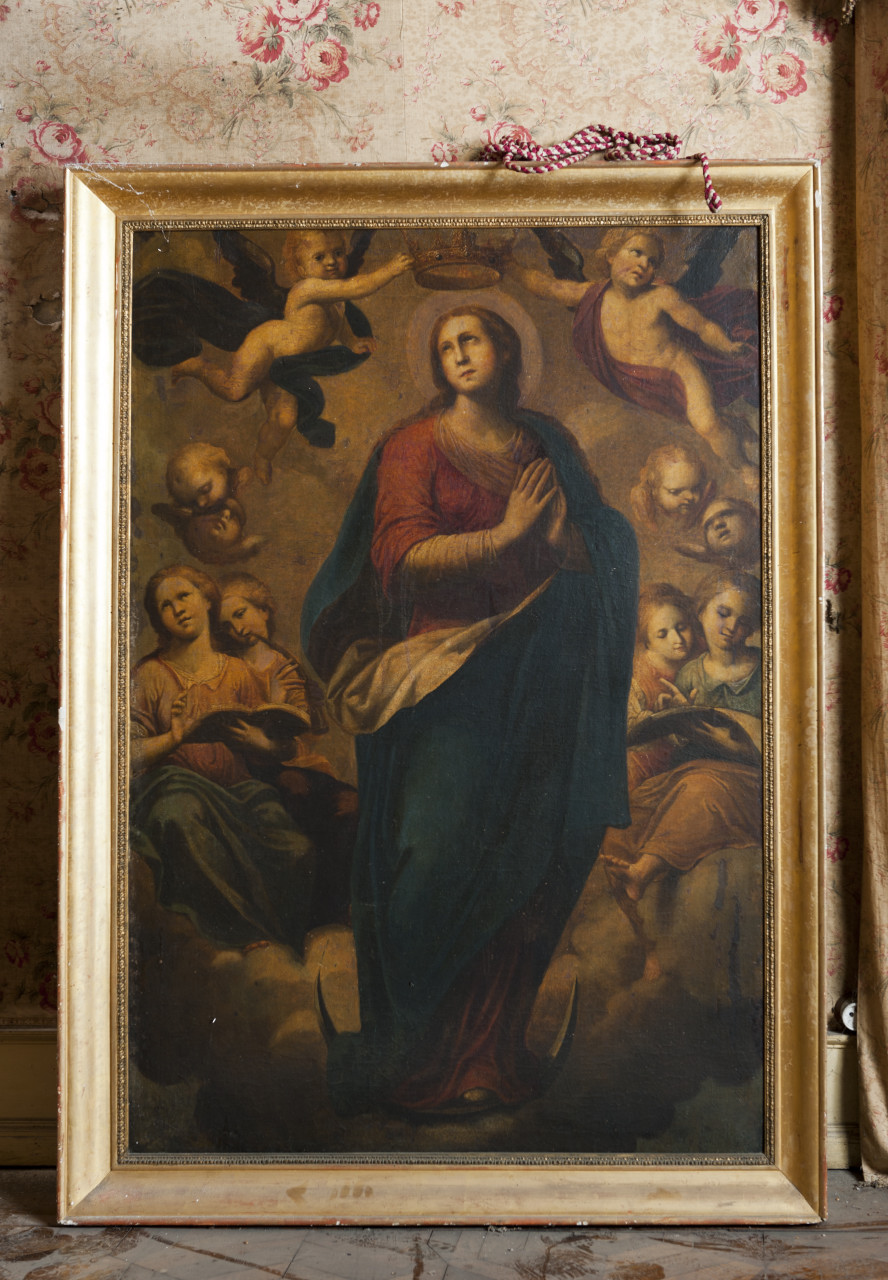 Incoronazione della Vergine Immacolata (dipinto, opera isolata) - ambito Italia settentrionale (metà sec. XVII)