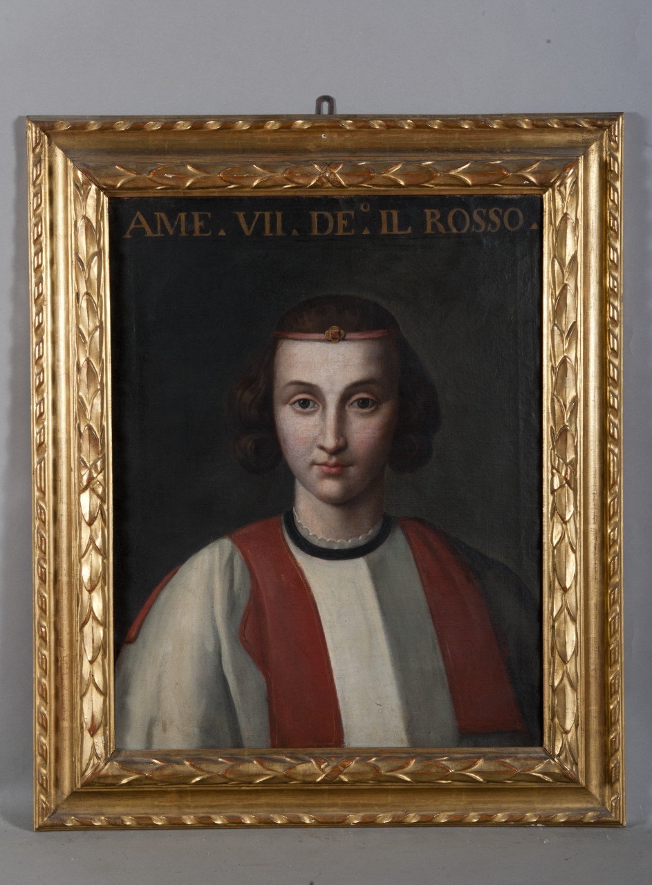 Ritratto di Amedeo VII di Savoia (dipinto, opera isolata) - ambito piemontese (seconda metà sec. XVIII)