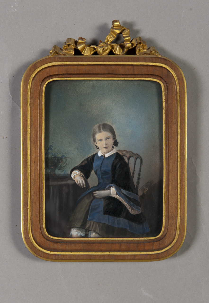 Ritratto di Margherita di Savoia-Genova (positivo) di Poncy François (studio) (terzo quarto XIX)