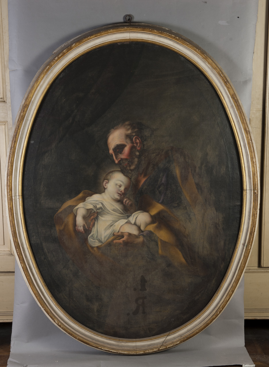 San Giuseppe col Bambino (dipinto, opera isolata) - ambito Italia centro-settentrionale (prima metà sec. XVIII)