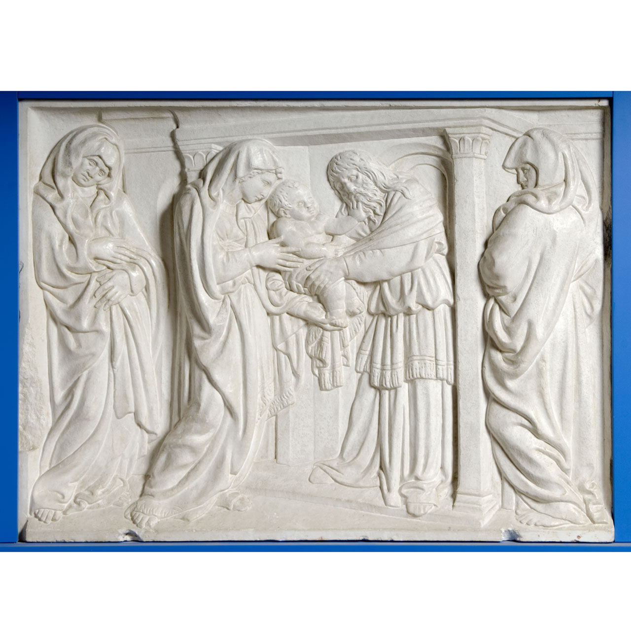 presentazione di Gesù al tempio (calco di formella) di Lelli Federigo (e aiuti) (sec. XX)