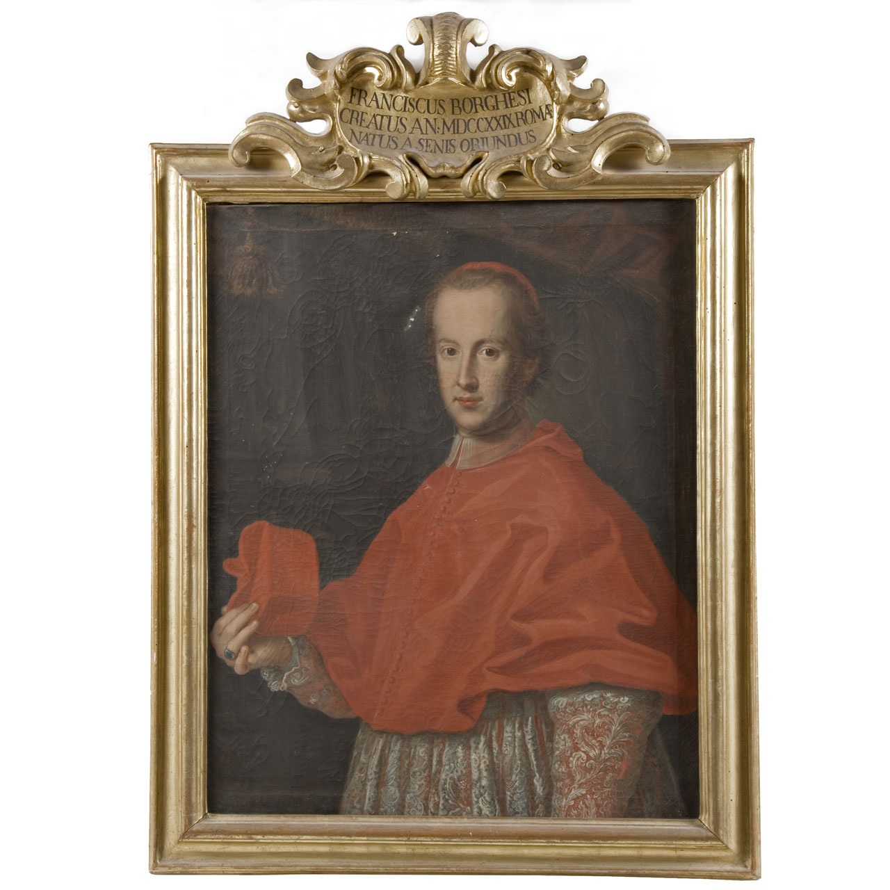 Ritratto del cardinale Francesco Borghesi (dipinto) - ambito senese (sec. XVIII)