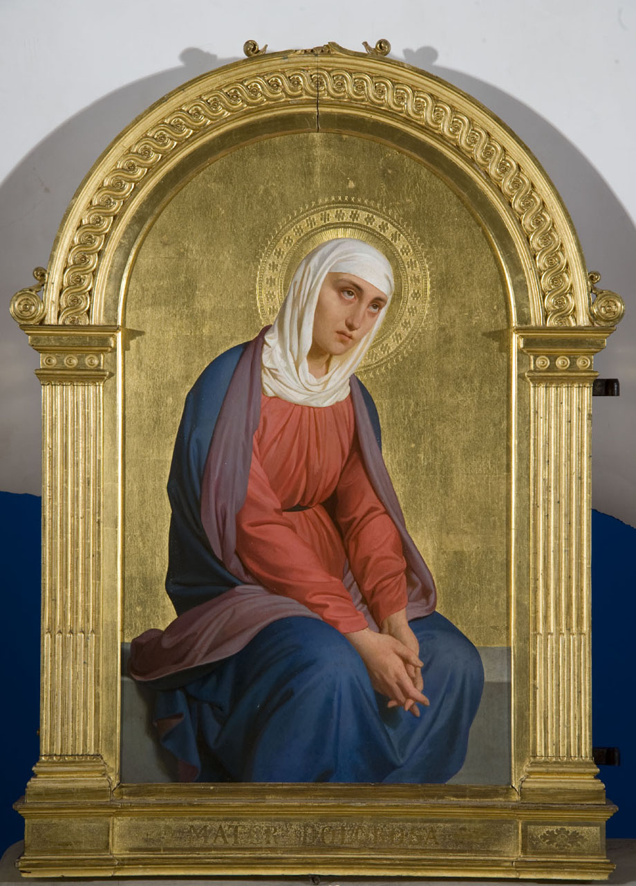 Madonna Addolorata (dipinto) di Mussini Luigi (sec. XIX)