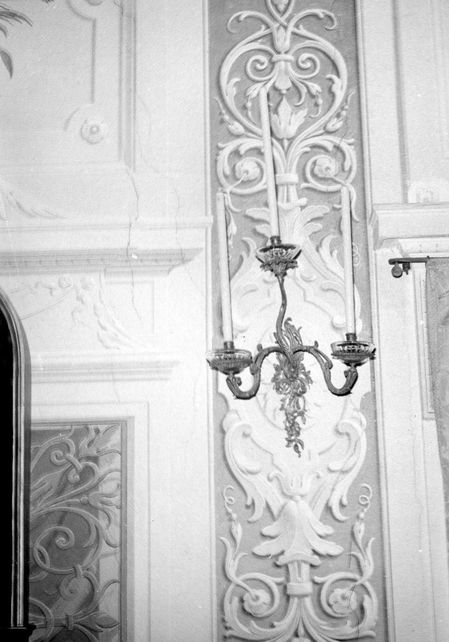 candeliere da parete, serie - manifattura italiana (seconda metà sec. XVIII)