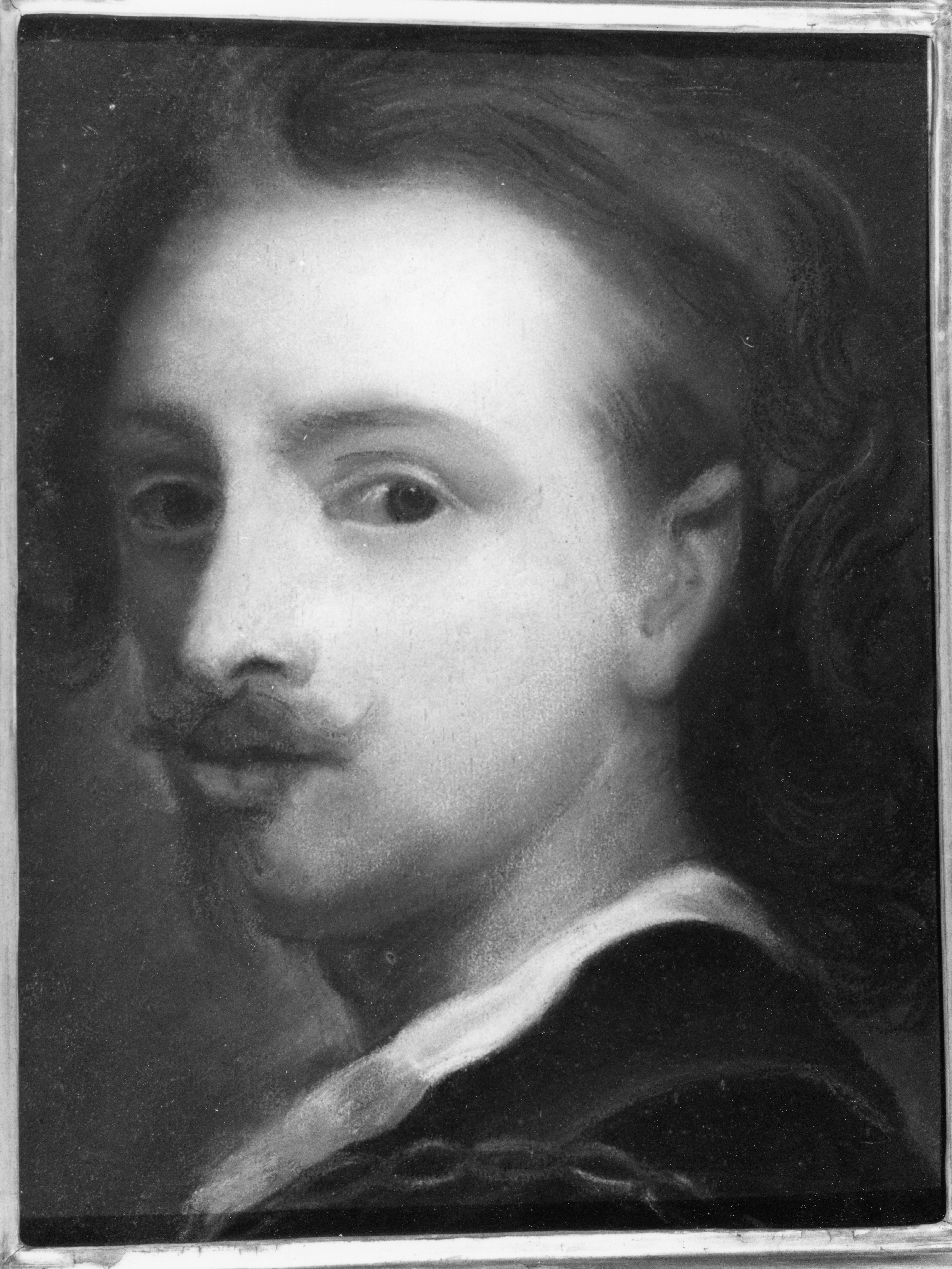 autoritratto di Antonie Van Dyck (disegno) - ambito fiorentino (sec. XVIII)