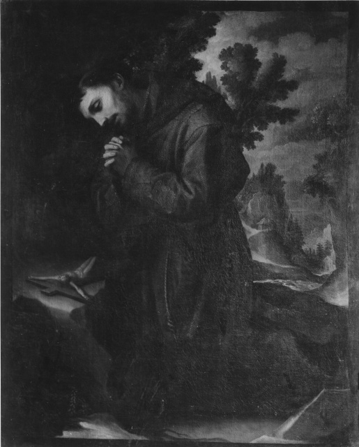 San Francesco d'Assisi in preghiera (dipinto) di Cardi Ludovico detto Cigoli (inizio sec. XVII)