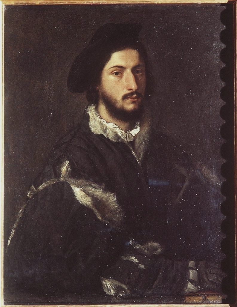 ritratto di Tommaso Mosti (?) (dipinto) di Vecellio Tiziano (primo quarto sec. XVI)