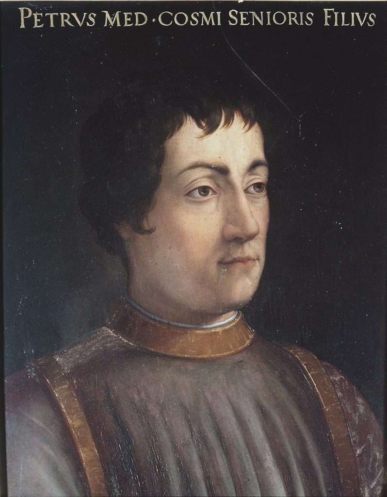 ritratto di Piero de' Medici detto il Gottoso (dipinto) di Altissimo Cristofano dell' (terzo quarto sec. XVI)
