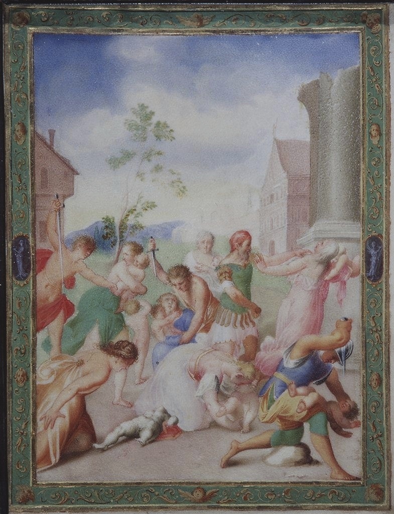strage degli innocenti (miniatura) di Mariani Valerio (primo quarto sec. XVII)