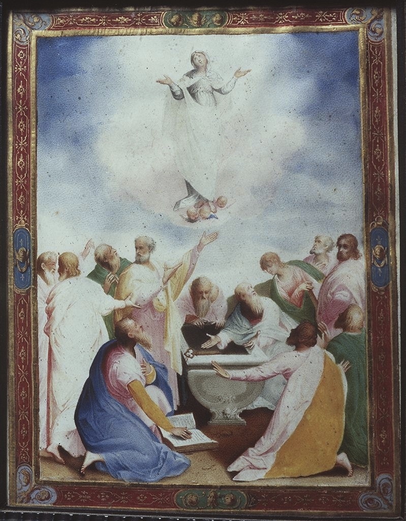 Assunzione della Madonna (miniatura) di Mariani Valerio (primo quarto sec. XVII)