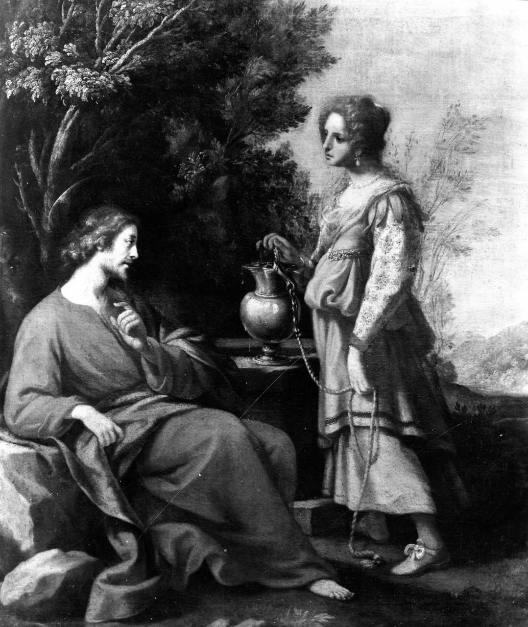 Cristo e la samaritana al pozzo (dipinto) di Vignali Jacopo (sec. XVII)