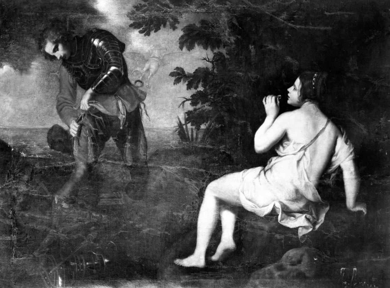 Ruggero e Angelica (dipinto) di Bilivert Giovanni (sec. XVII)