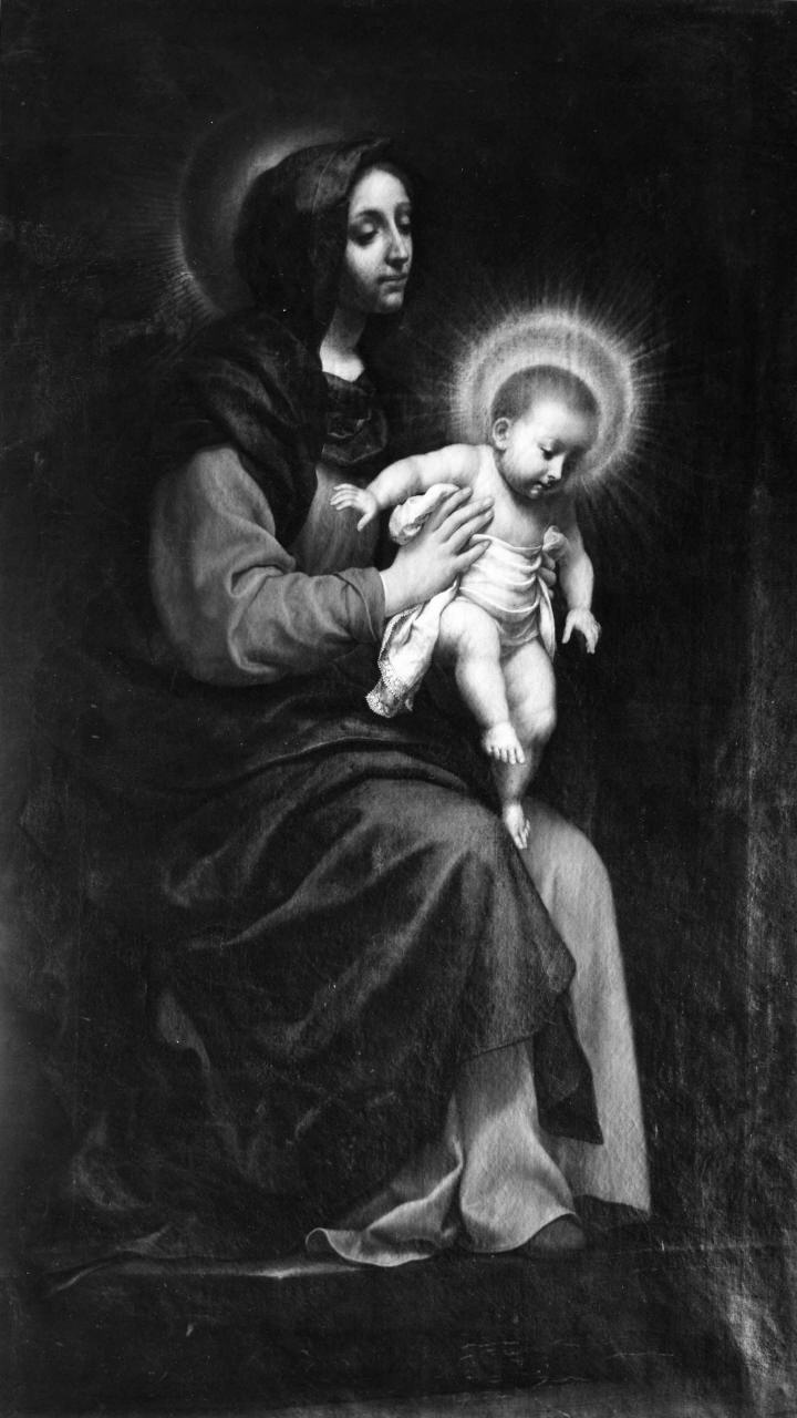 Madonna con Bambino (dipinto) di Dolci Carlo (sec. XVII)