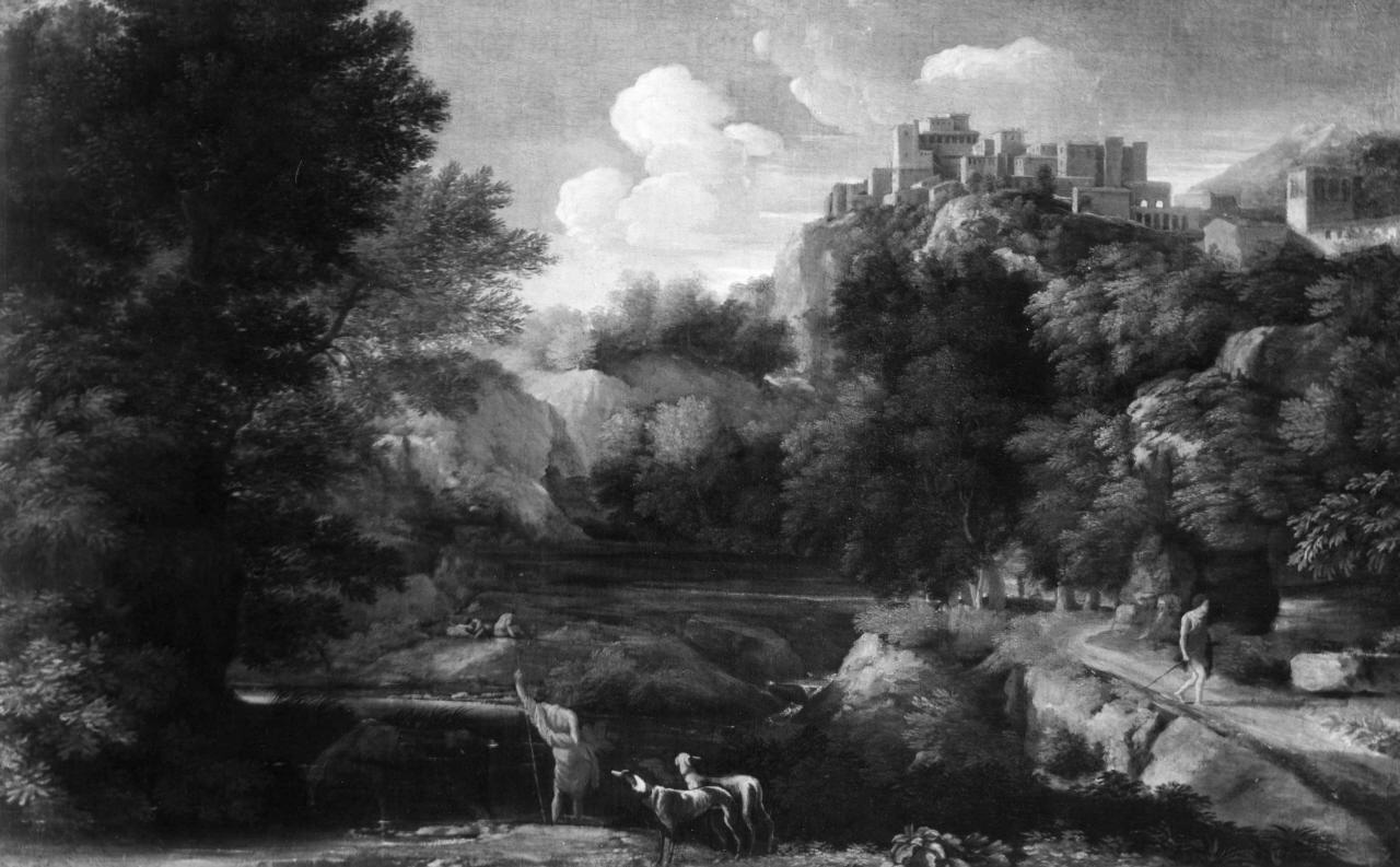 paesaggio con pastori (dipinto) di Dughet Gaspard (sec. XVII)