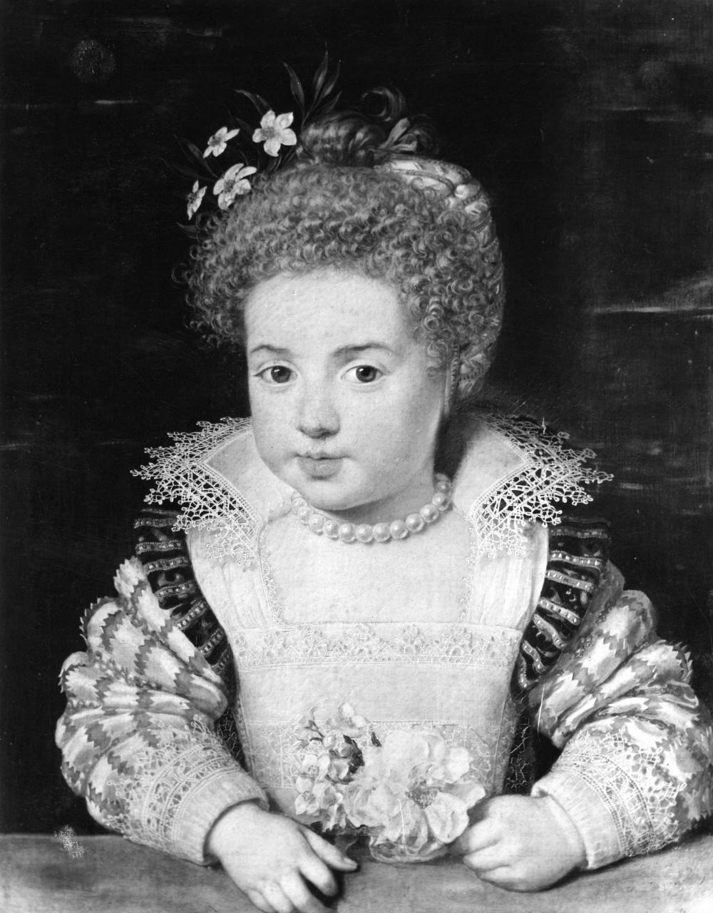 ritratto di Enrichetta Maria di Francia da giovane (dipinto) di Pourbus Frans il Giovane (sec. XVII)