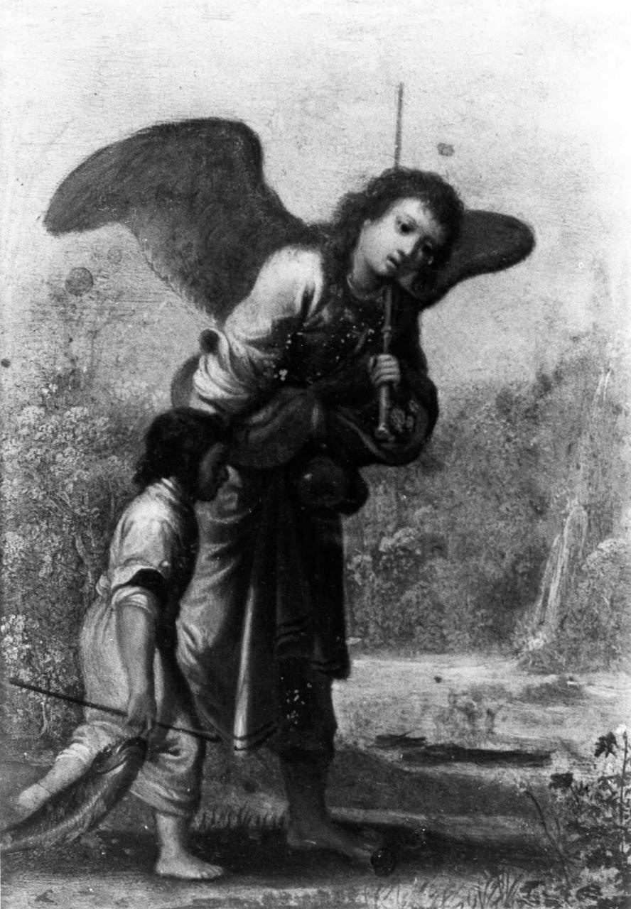 Tobiolo e l'angelo (dipinto) di Poelenburgh Cornelis van (sec. XVII)