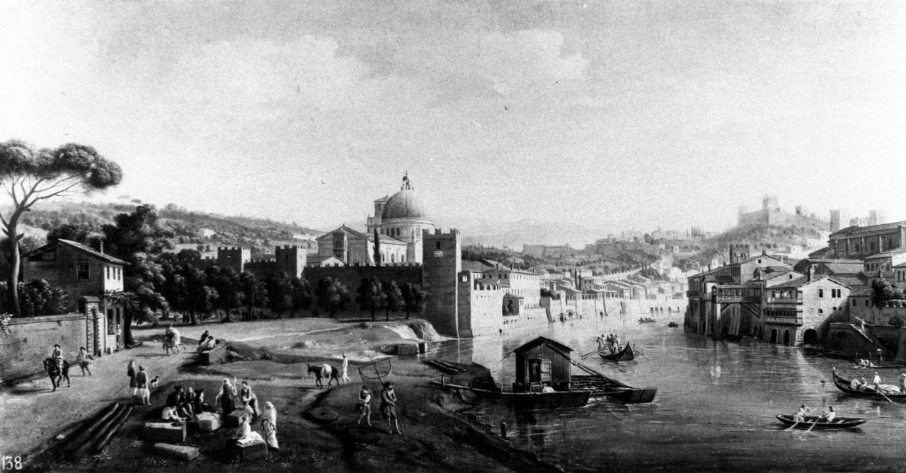 Veduta di Verona con l'Adige, veduta di città (dipinto) di Wittel Gaspar van (fine/ inizio secc. XVII/ XVIII)