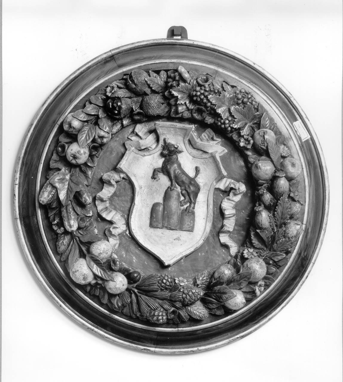 stemma gentilizio della famiglia Buonafede (rilievo) - manifattura fiorentina (fine/ inizio secc. XV/ XVI)