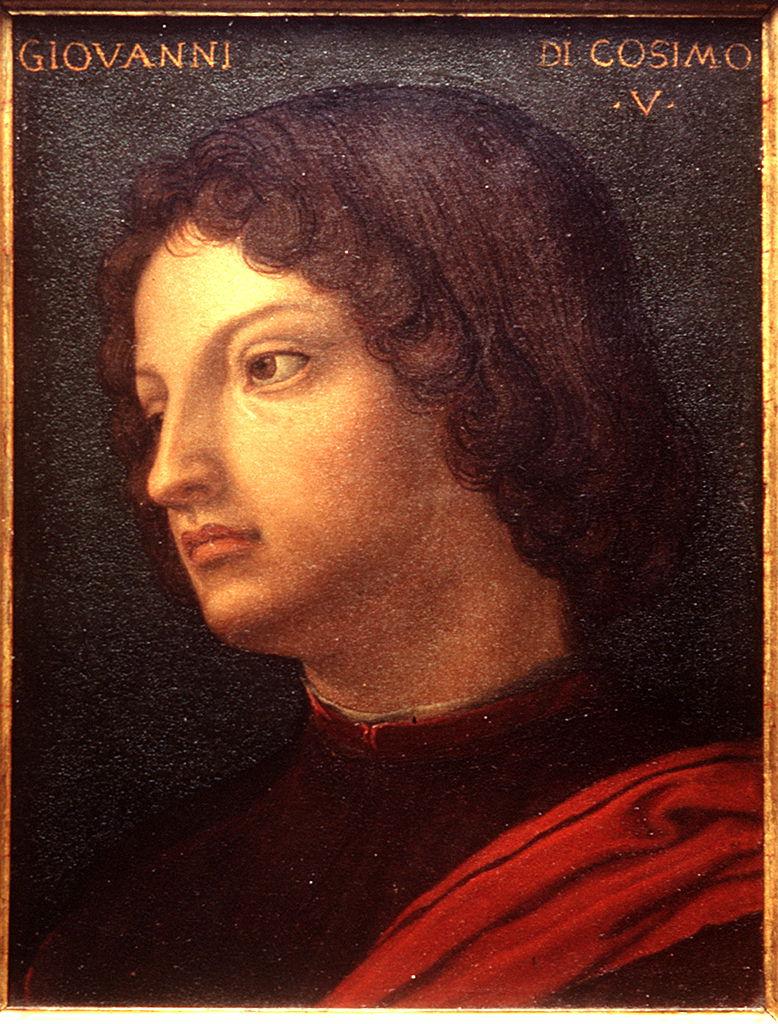 ritratto di Giovanni di Cosimo de' Medici (miniatura) di Bronzino (scuola) (sec. XVI)