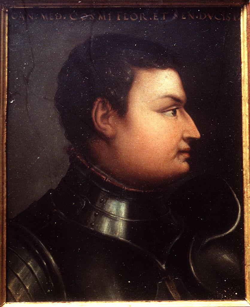 ritratto di Giovanni de' Medici detto Giovanni delle Bande Nere (miniatura) di Bronzino (bottega) (sec. XVI)
