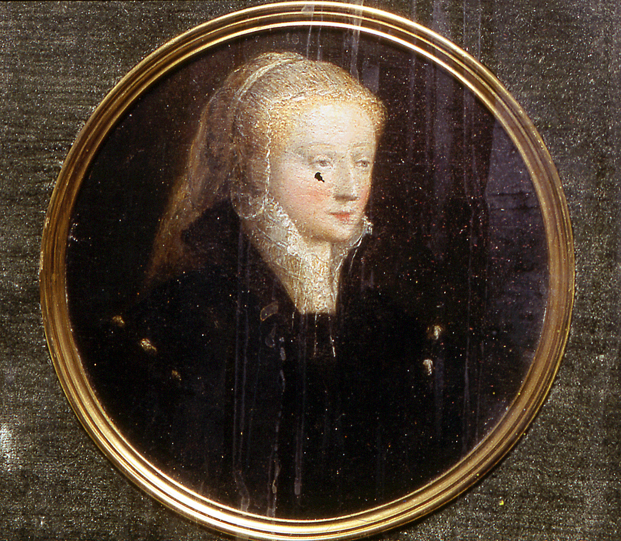 ritratto di donna (miniatura) - ambito fiammingo (sec. XVI)