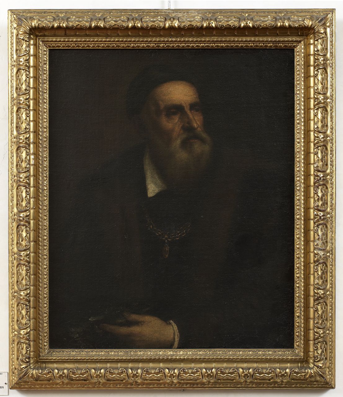 autoritratto di Tiziano (dipinto) di Tiziano (maniera) (secc. XVI/ XVII)