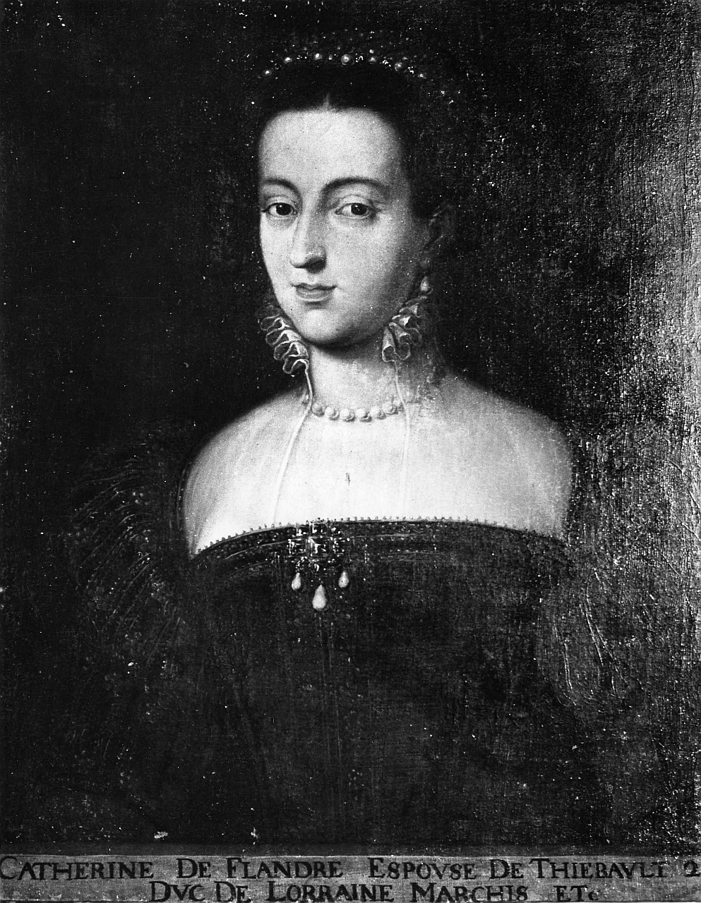 ritratto di Caterina di Lorena (dipinto) - ambito Europa centro-occidentale (sec. XVII)