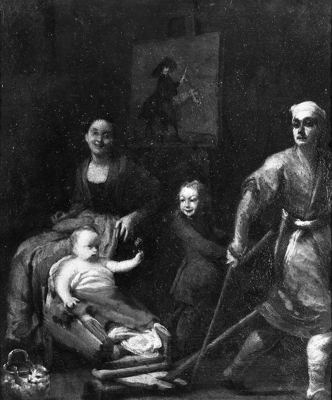 la famiglia del pittore (dipinto) di Crespi Giuseppe Maria detto lo Spagnolo (sec. XVIII)