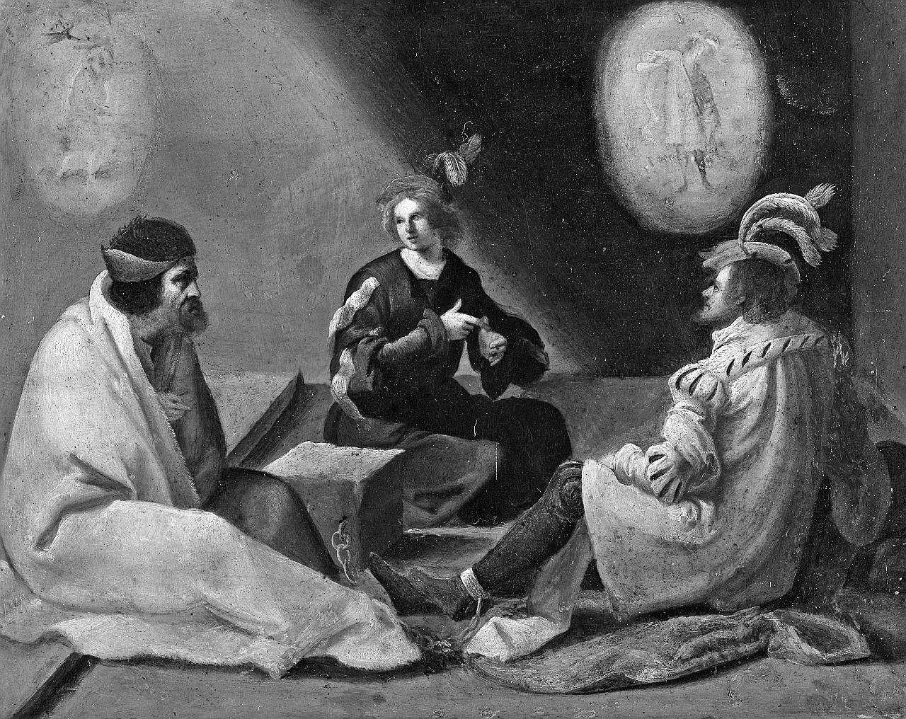 Giuseppe in carcere interpreta i sogni (dipinto) di Mannozzi Giovanni detto Giovanni da San Giovanni (attribuito) (sec. XVII)