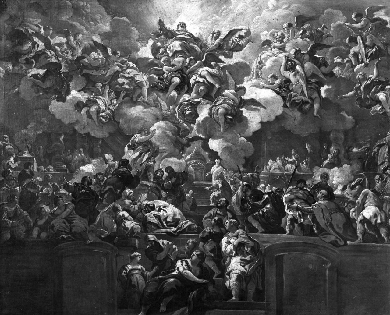 consacrazione del tempio di Salomone (dipinto) di Giordano Luca (secc. XVII/ XVIII)